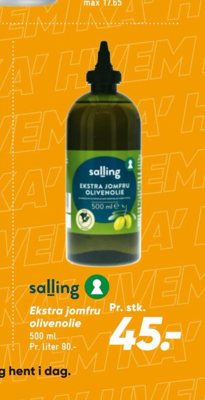 salling Ekstra jomfru olivenolie – Bilka