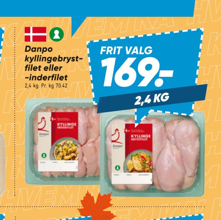Danpo kyllingebrystfilet eller -inderfilet – Bilka