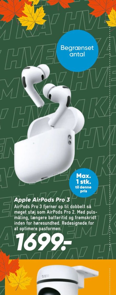 Apple AirPods Pro 3 – Bilka
