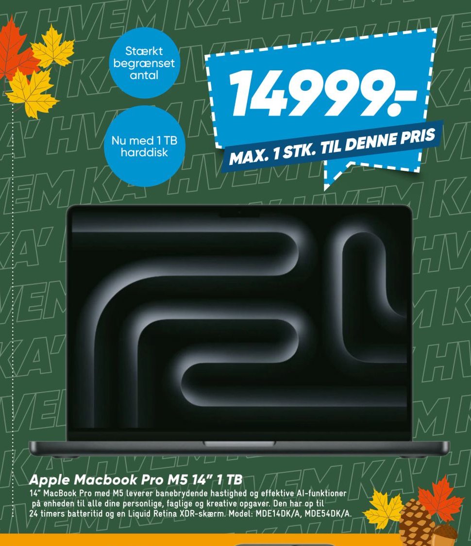 Apple Macbook Pro M5 14” 1 TB – Bilka