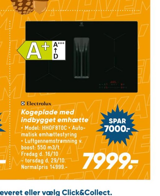 Kogeplade med indbygget emhætte – Bilka