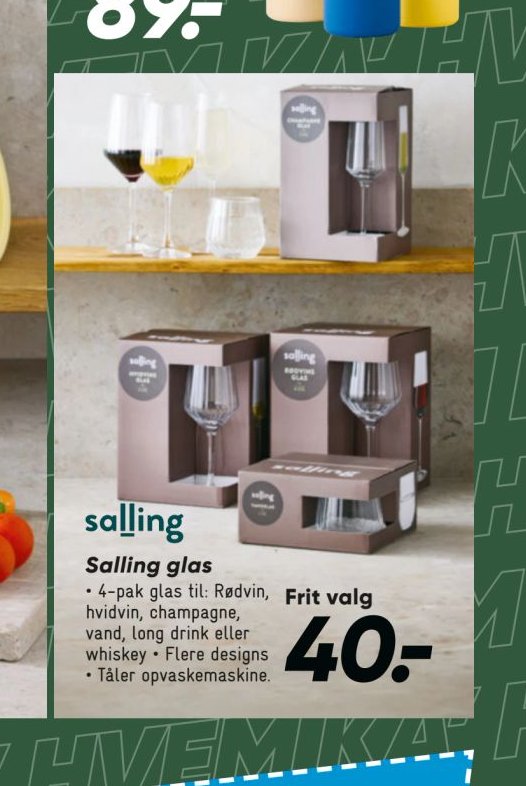 Salling glas – Bilka