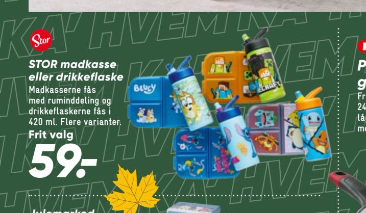 STOR madkasse eller drikkeflaske – Bilka