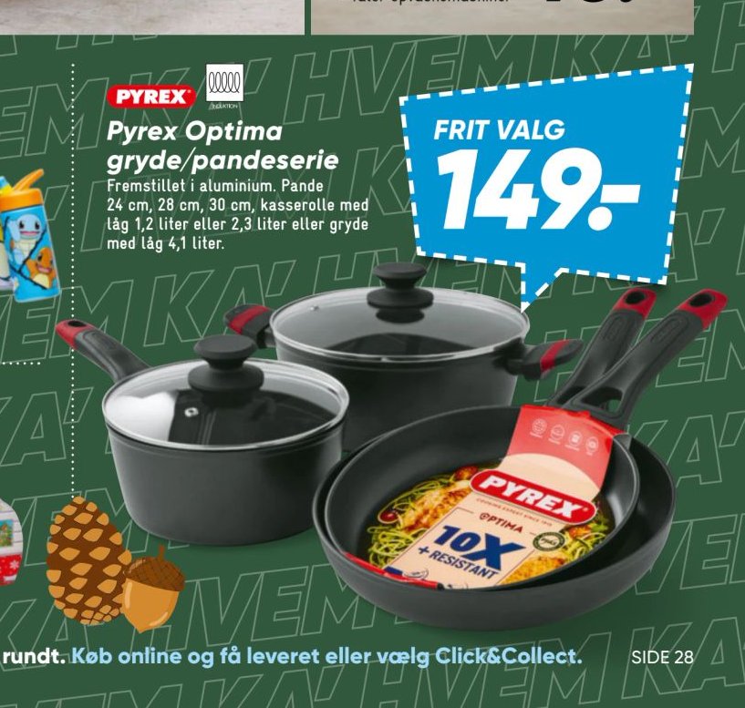 Pyrex Optima gryde/pandeserie – Bilka