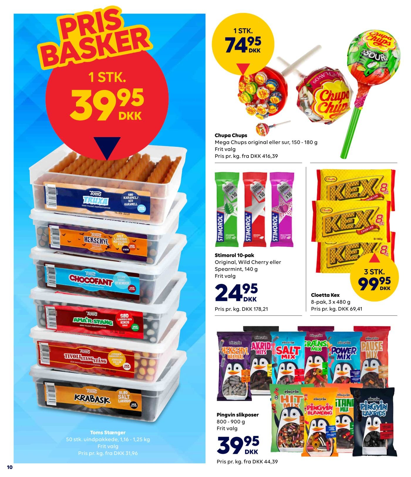 Chupa Chups Mega Chups original eller sur, 150 - 180 g Frit valg – BorderShop