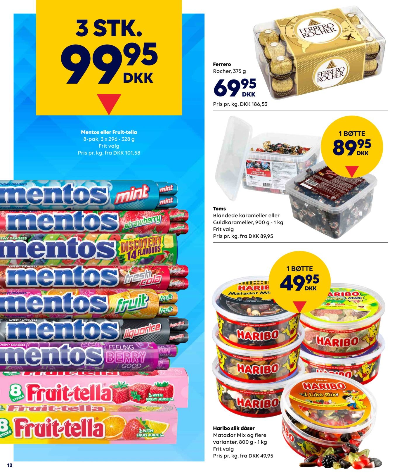 Mentos eller Fruit-tella – BorderShop
