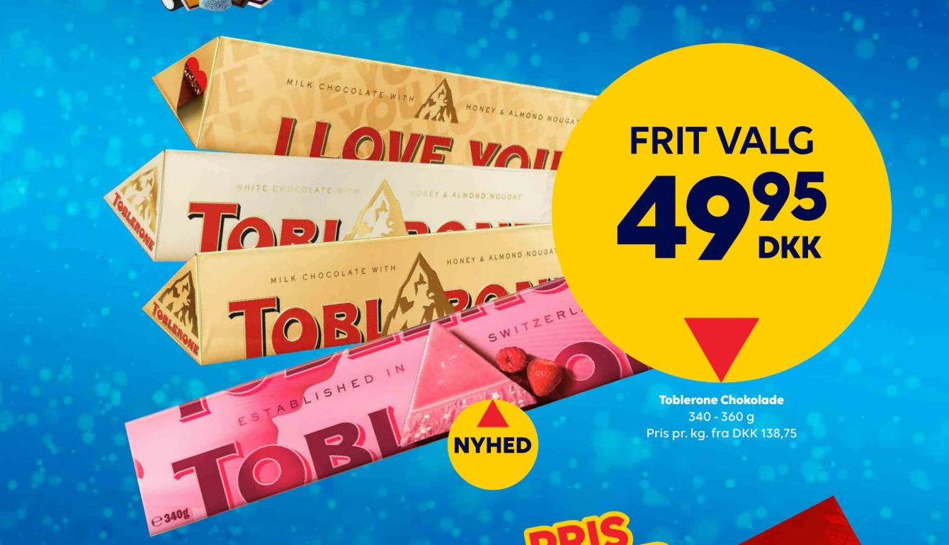 Toblerone Chokolade 340 - 360 g – BorderShop