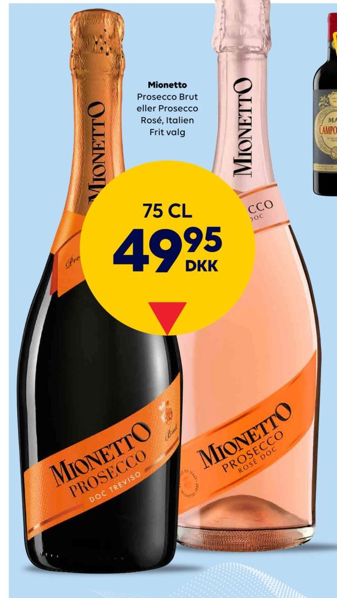 Mionetto Prosecco Brut eller Prosecco Rosé, Italien Frit valg – BorderShop