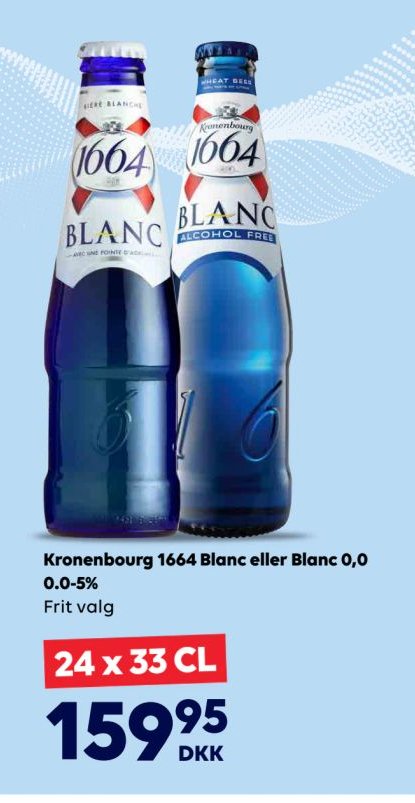 Kronenbourg 1664 Blanc eller Blanc 0,0 0,0-5% Frit valg – BorderShop