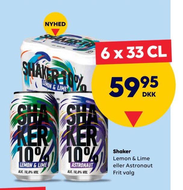 Shaker Lemon & Lime eller Astronaut Frit valg – BorderShop