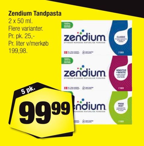 Zendium Tandpasta 5 pk. – Calle