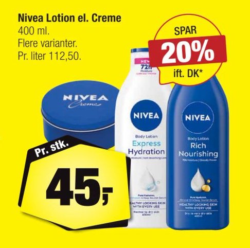 Nivea Lotion el. Creme – Calle