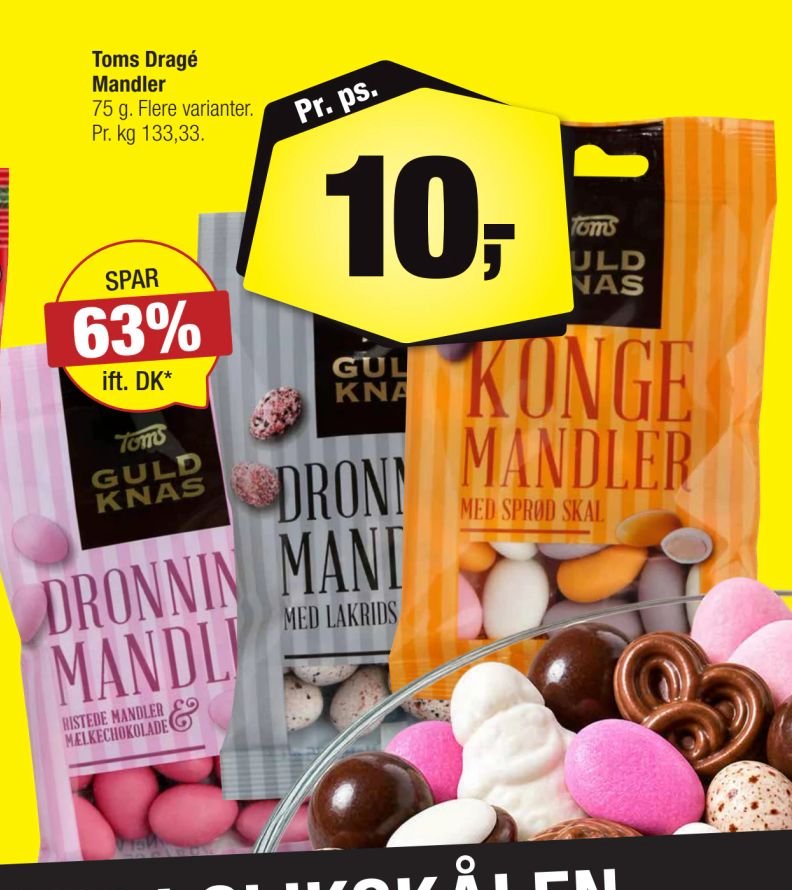 Toms Drå Mandler 75 g – Calle