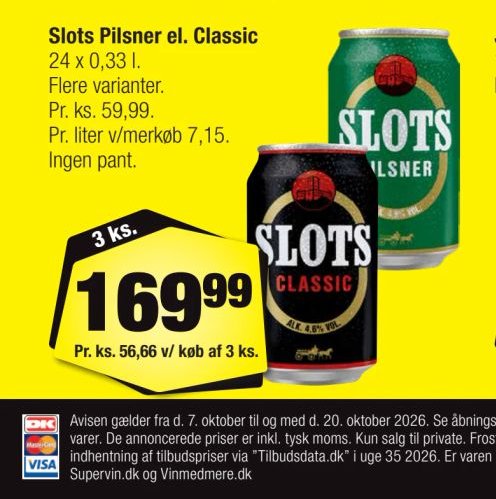 Slots Pilsner el. Classic – Calle