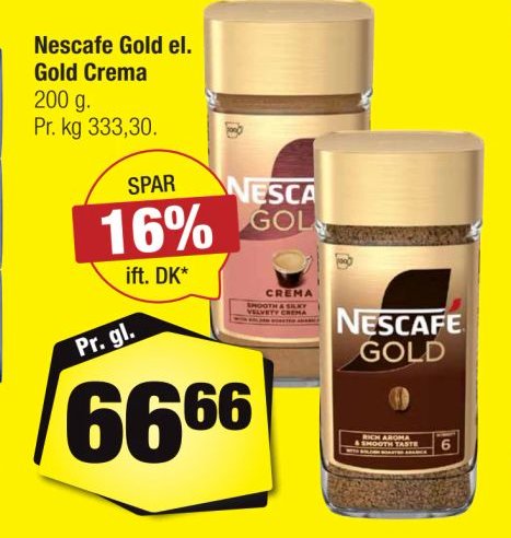 Nescafe Gold el. Gold Crema – Calle