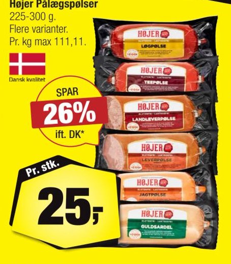 Højer Pålægspølser – Calle