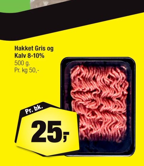 Hakket Gris og Kalv 8-10% – Calle