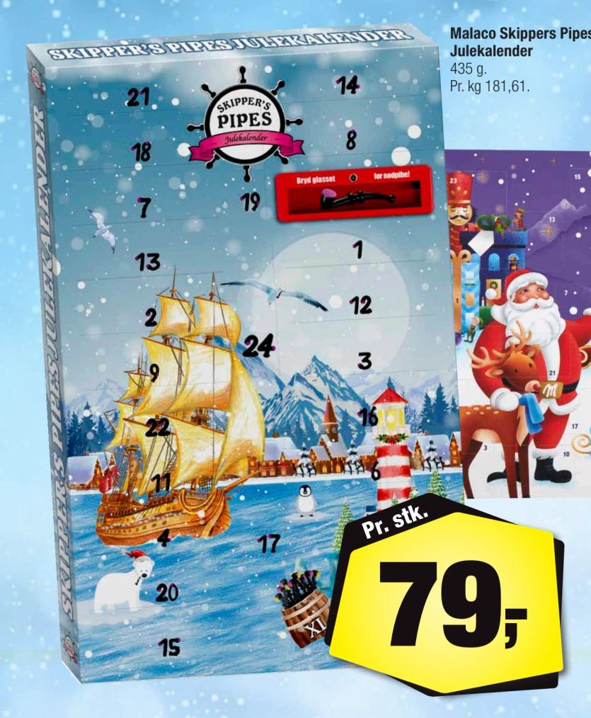 Malaco Skippers Pipes Julekalender – Calle