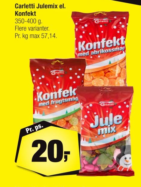 Carletti Julemix el. Konfekt – Calle