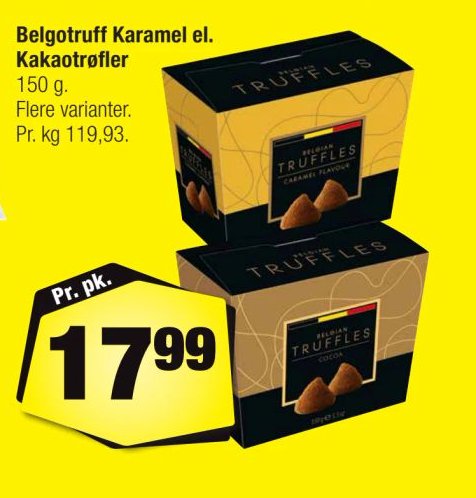 Belgotruff Karamel el. Kakaotrøfler – Calle