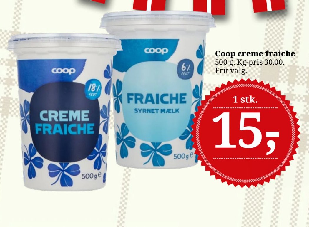 Coop creme fraiche 500 g – Dagli'Brugsen