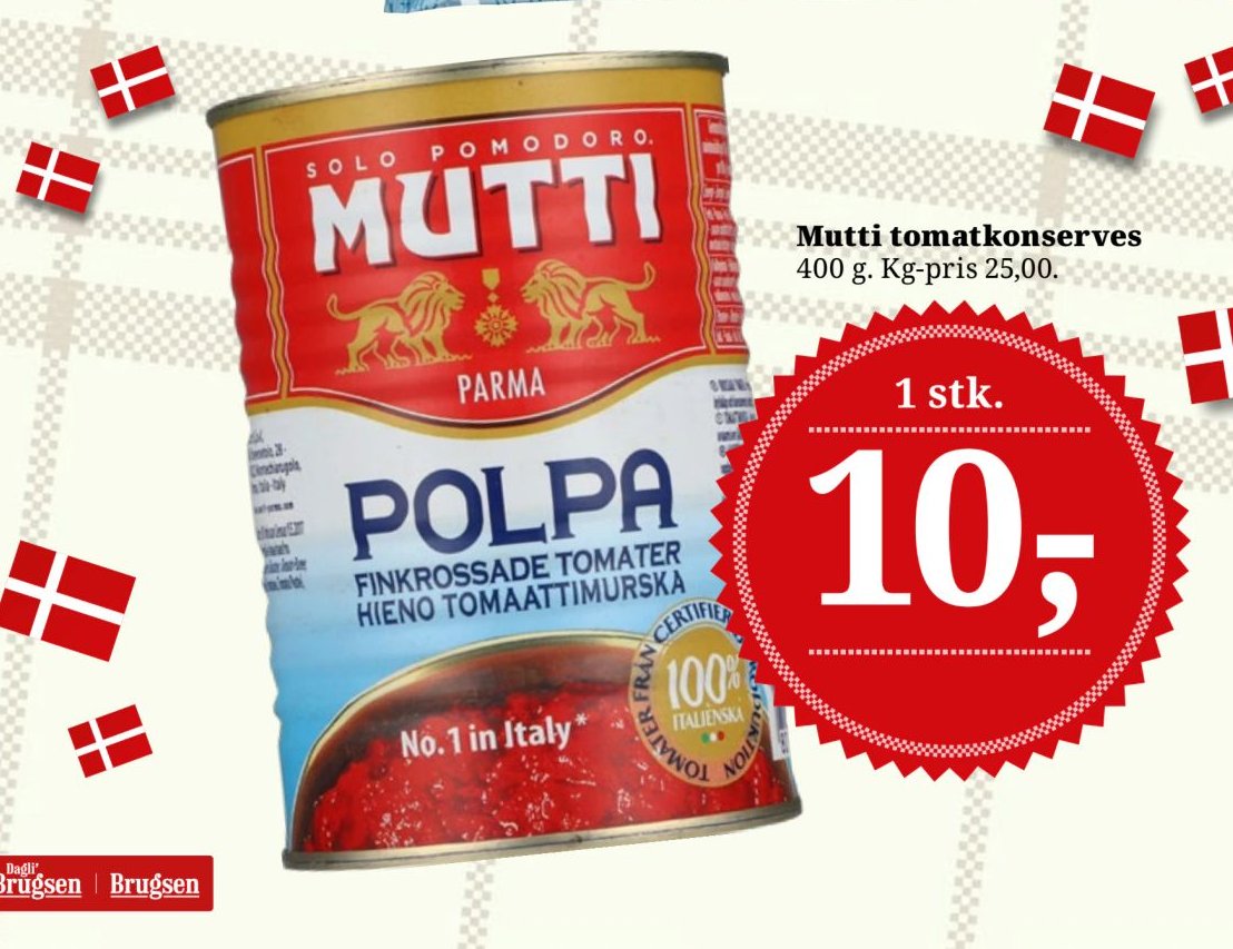Mutti tomatkonserves – Dagli'Brugsen