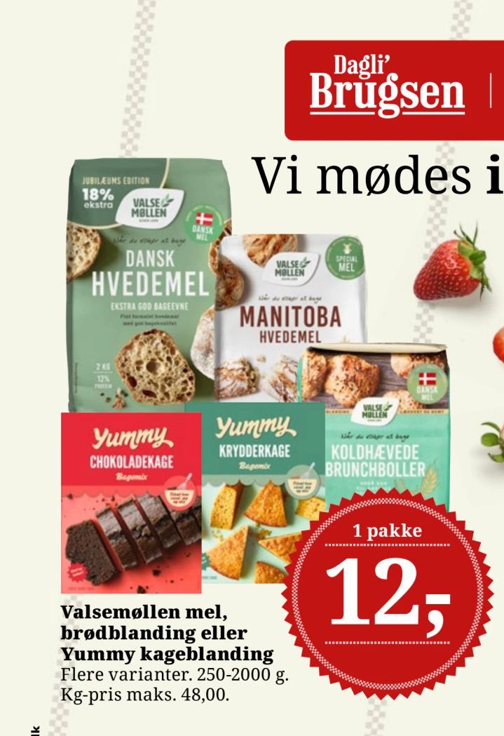 Valsemøllen mel, brødblanding eller Yummy kageblanding – Dagli'Brugsen