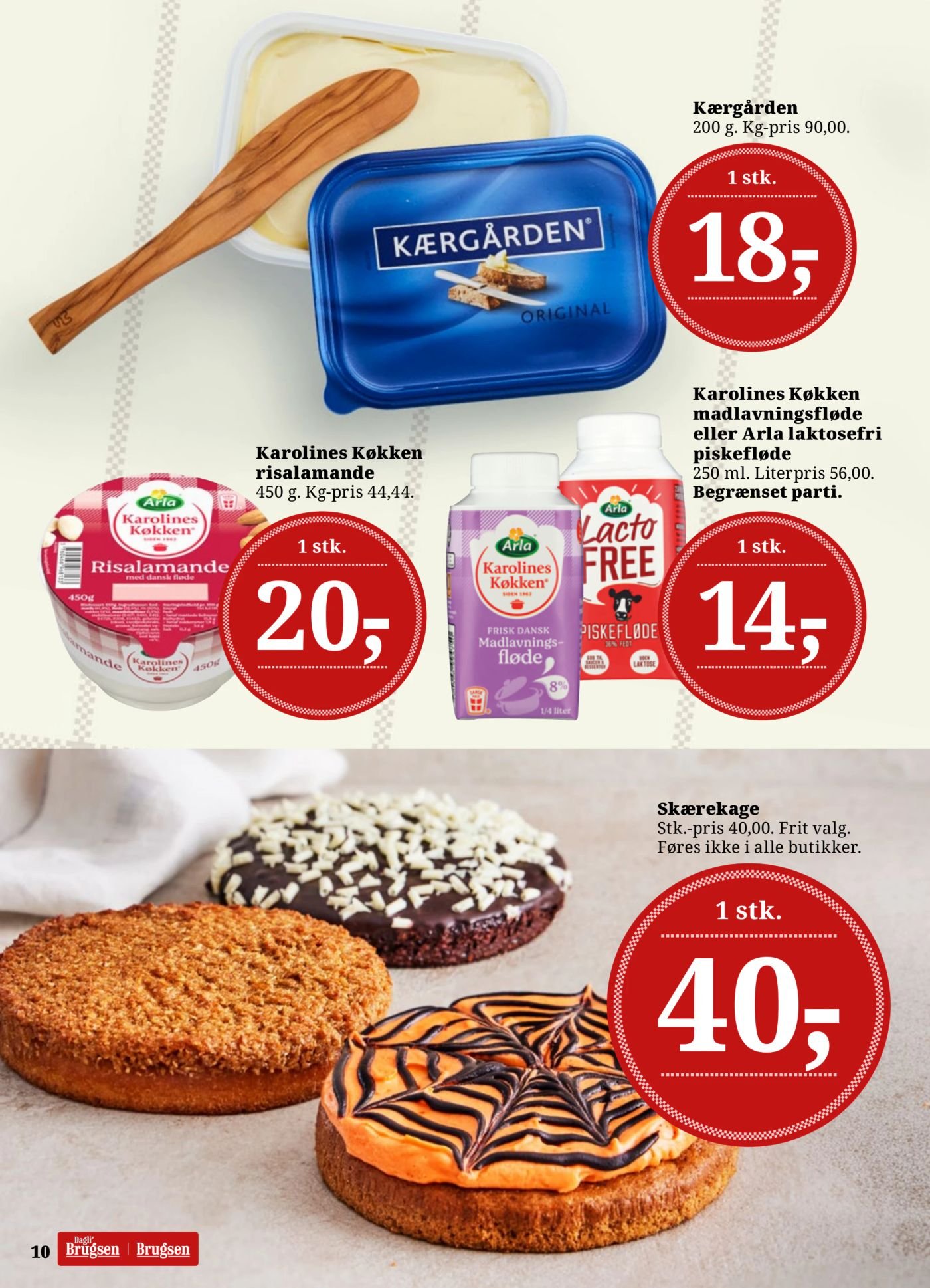 Karolines Køkken madlavningsfløde eller Arla laktosefri piskefløde – Dagli'Brugsen