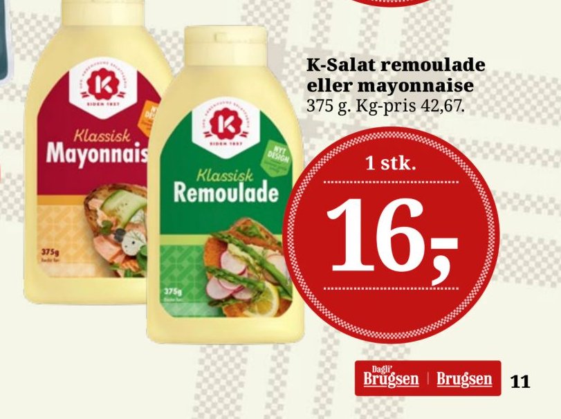 K-Salat remoulade eller mayonnaise – Dagli'Brugsen