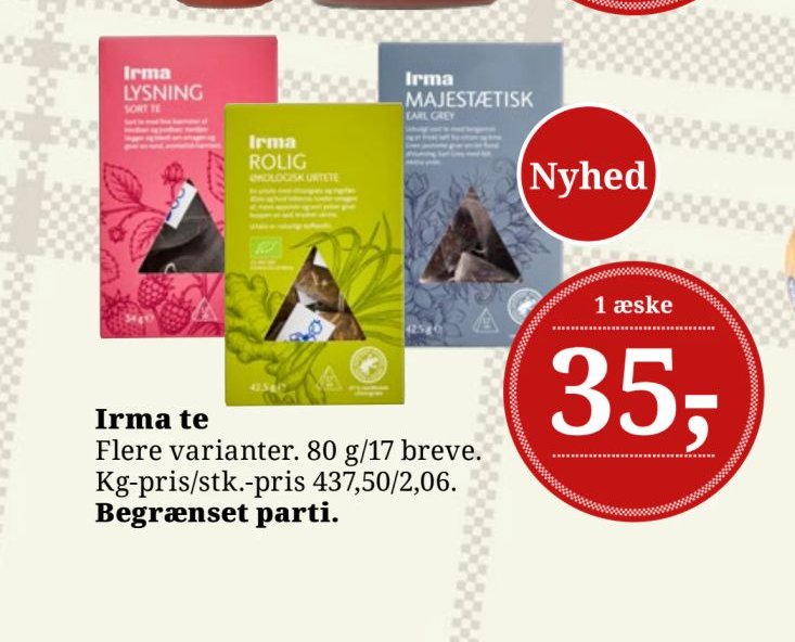 Irma te – Dagli'Brugsen
