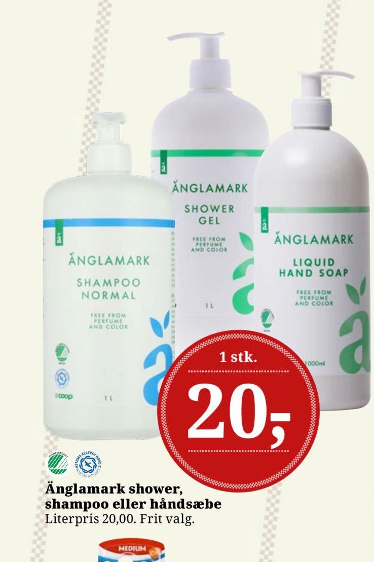 Änglamark shower, shampoo eller håndsæbe – Dagli'Brugsen