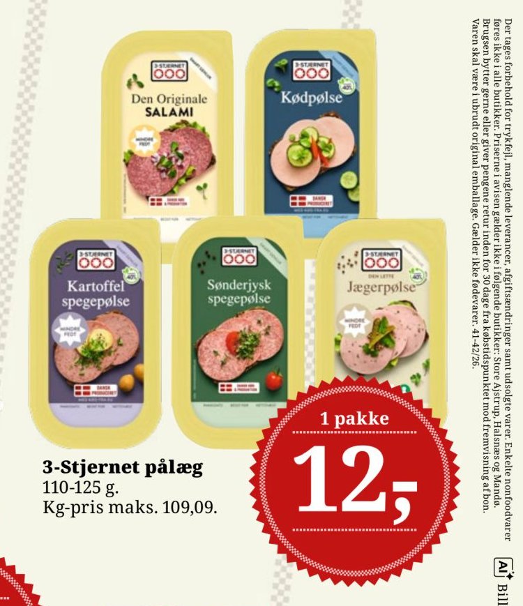 3-Stjernet pålæg – Dagli'Brugsen
