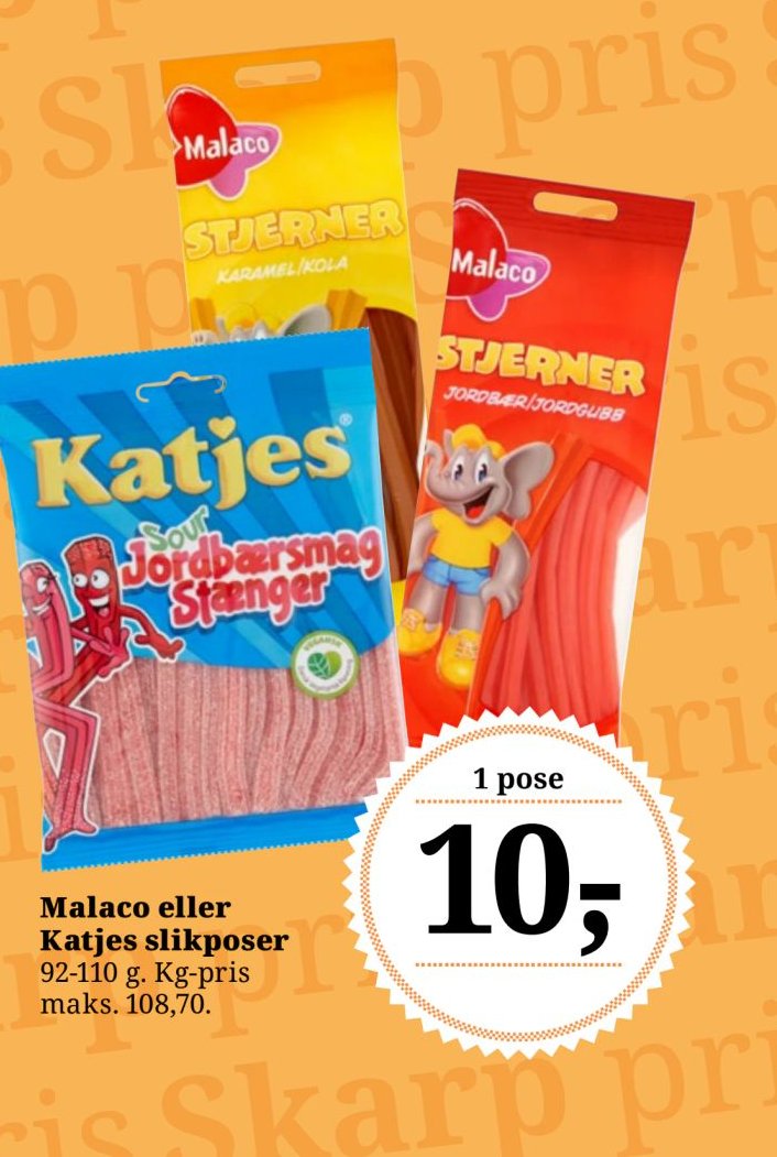 Malaco eller Katjes slikposer – Dagli'Brugsen