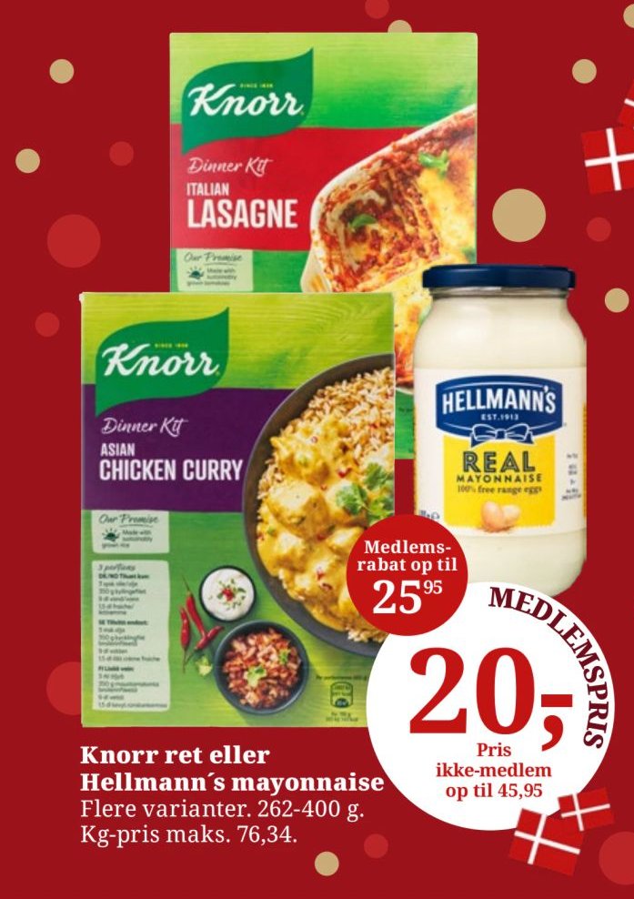 Knorr ret eller Hellmann´s mayonnaise – Dagli'Brugsen