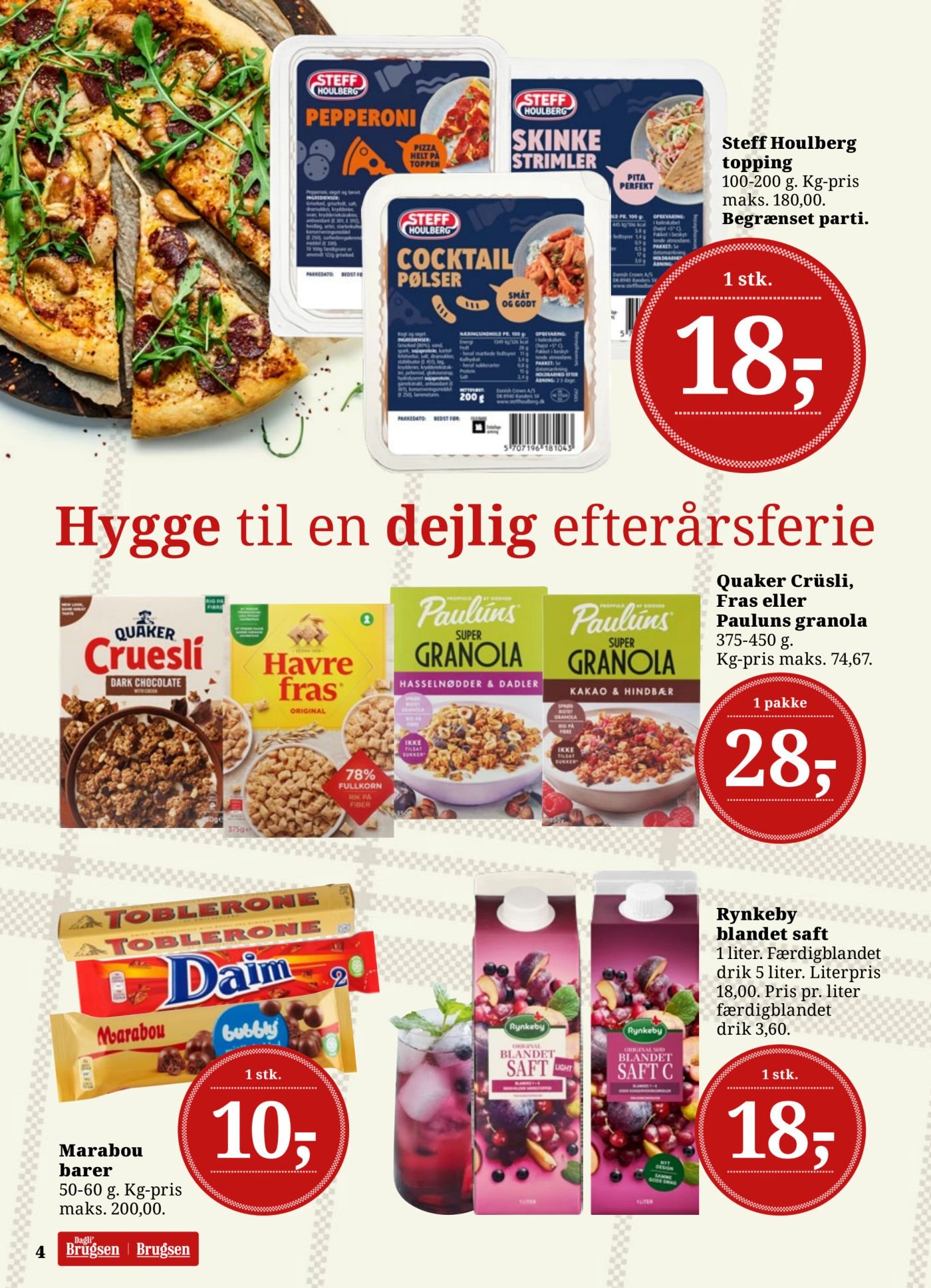 Quaker Crüsli, Fras eller Pauluns granola – Dagli'Brugsen