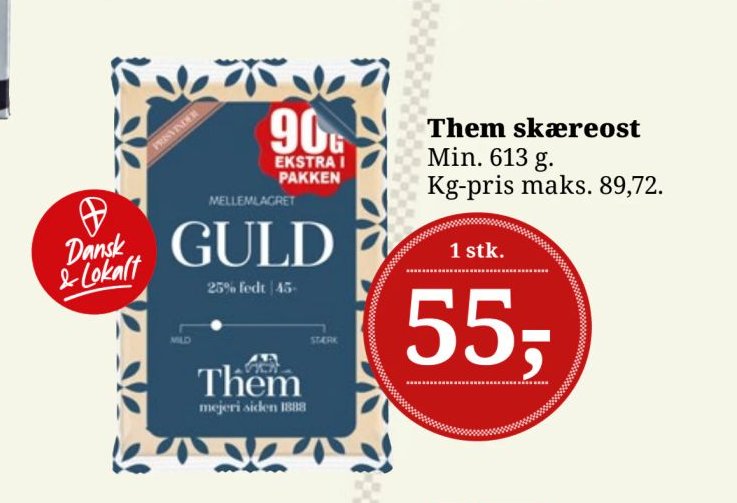 Them skæreost – Dagli'Brugsen