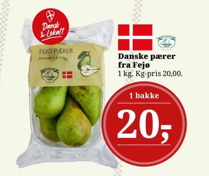 Danske pærer fra Fejø – Dagli'Brugsen