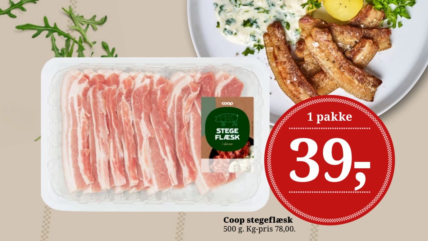 Coop stegeflæsk – Dagli'Brugsen