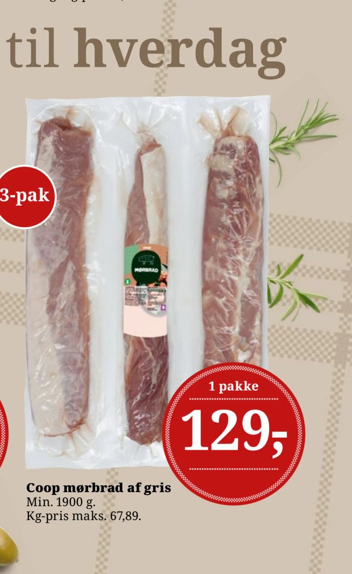 Coop mørbrad af gris – Dagli'Brugsen