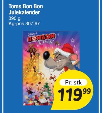 Toms Bon Bon Julekalender 445 g – fakta Tyskland