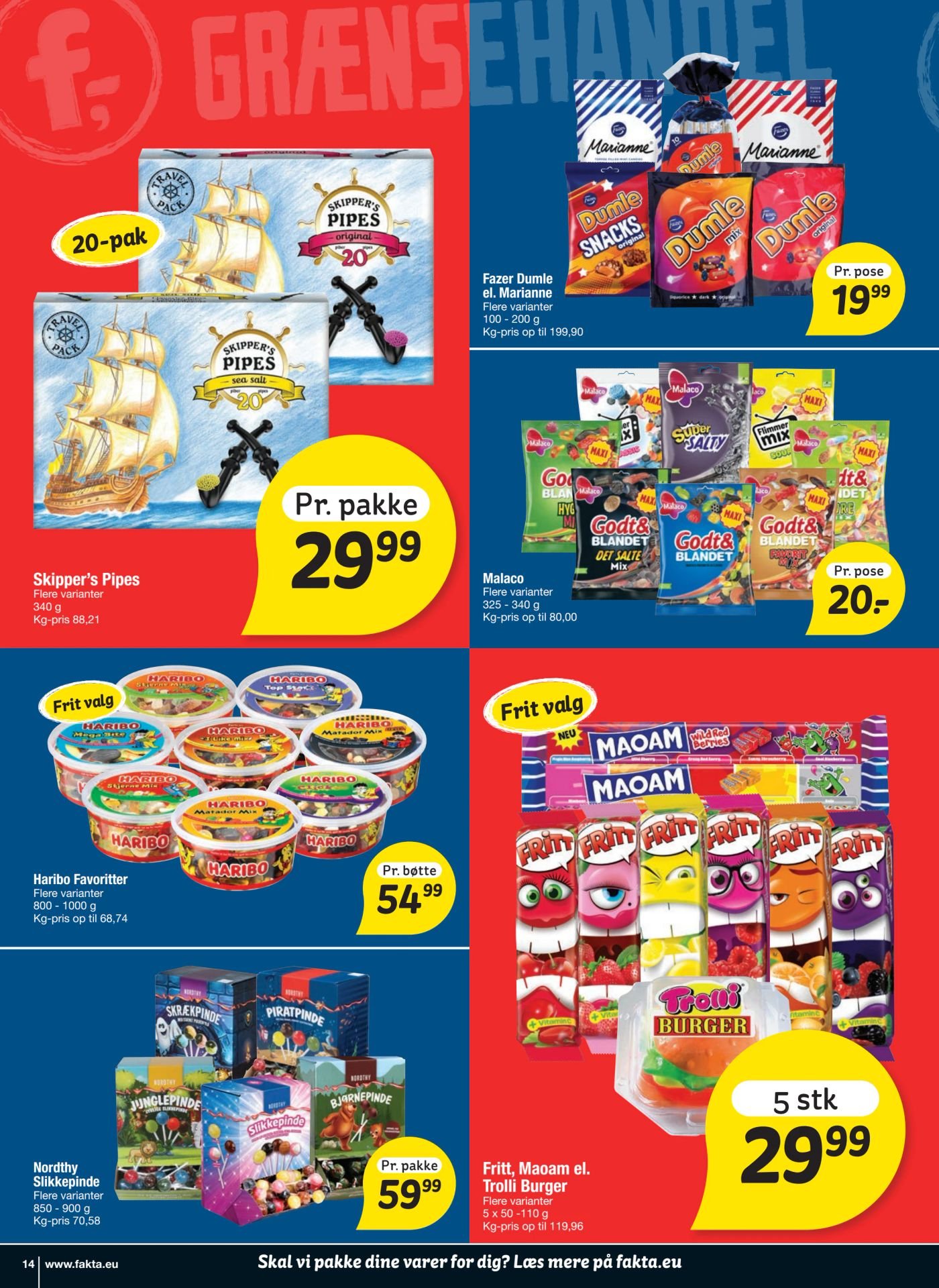 Malaco Flere varianter 325 - 340 g – fakta Tyskland