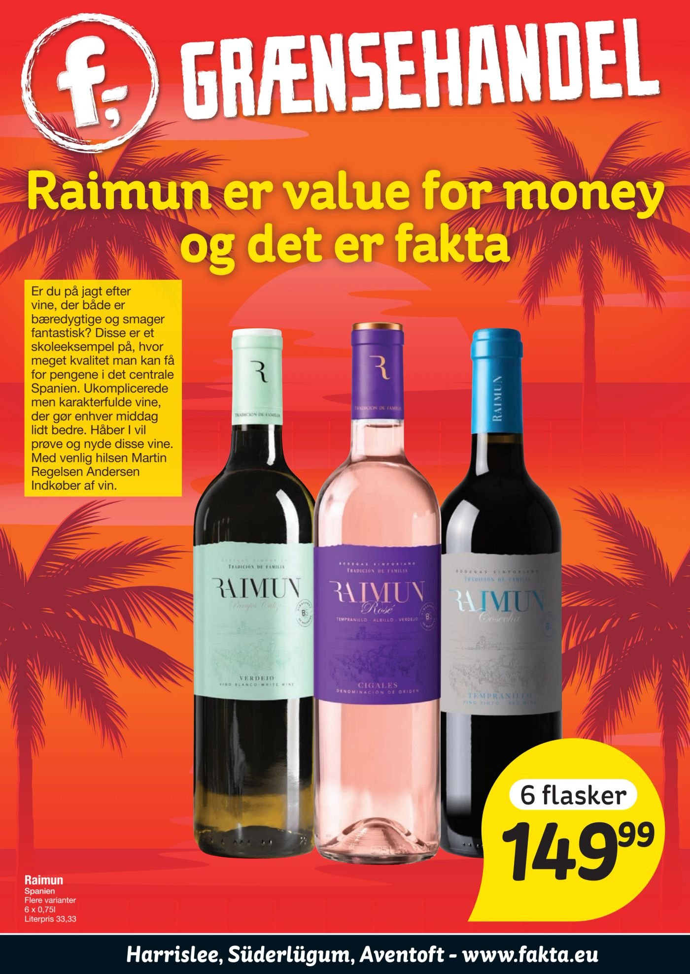 Raimun Spanien Flere varianter 6 x 0,75 l – fakta Tyskland