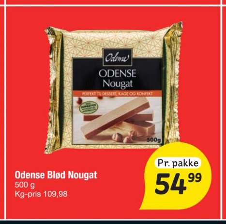 Odense Blød Nougat 500 g – fakta Tyskland