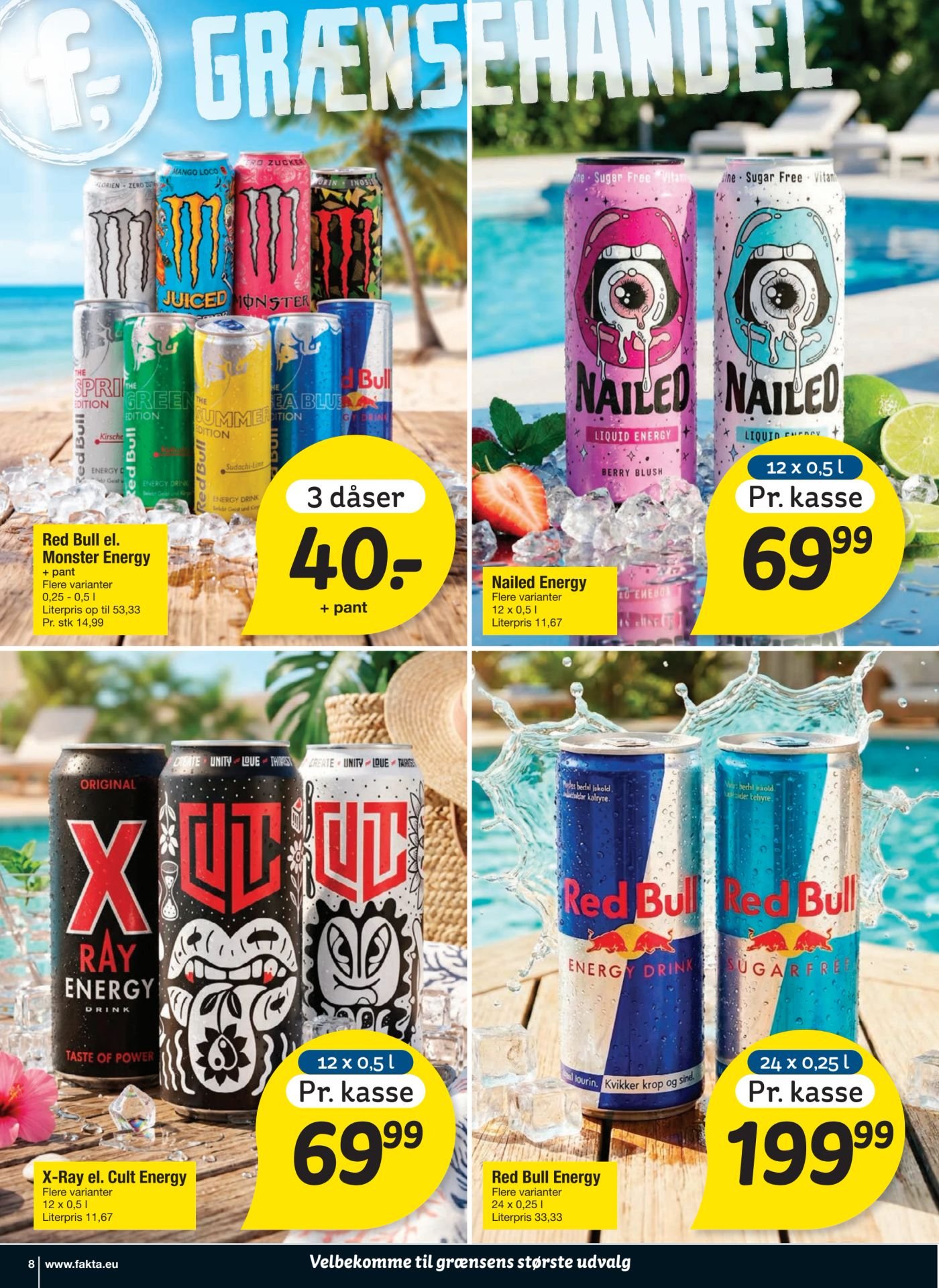 Nailed Energy Flere varianter 12 x 0,5 l – fakta Tyskland
