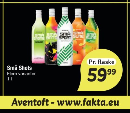 Små Shots Flere varianter 1 l – fakta Tyskland