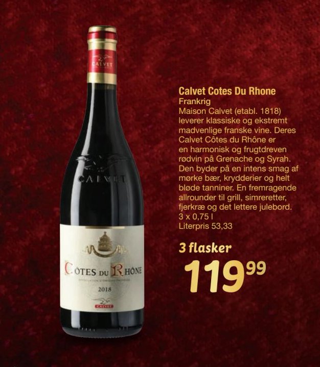 Calvet Cotes Du Rhone – fakta Tyskland