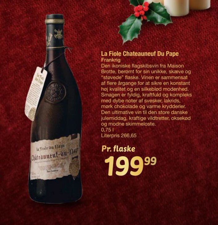 La Fiole Chateauneuf Du Pape – fakta Tyskland