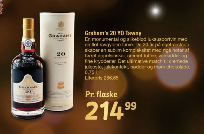 Graham’s 20 YO Tawny – fakta Tyskland