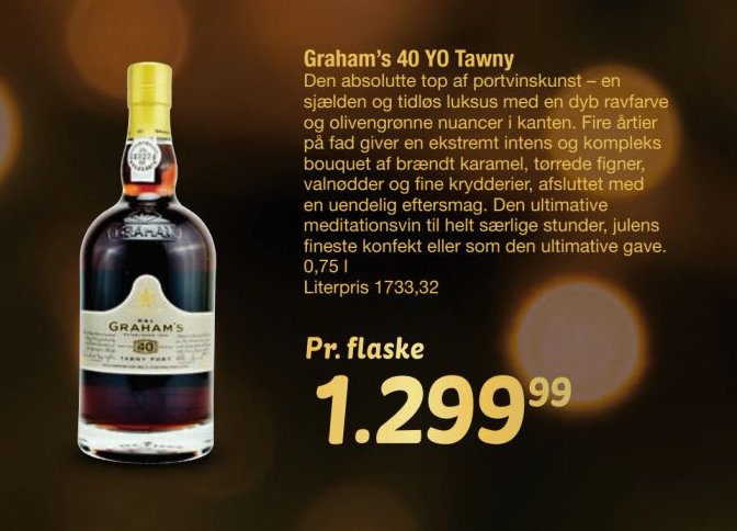 Graham’s 40 YO Tawny – fakta Tyskland