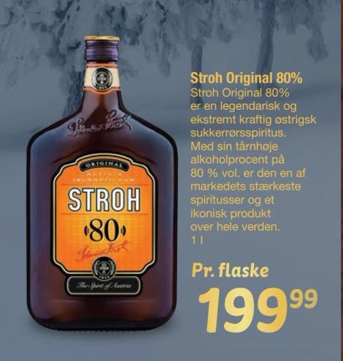 Stroh Original 80% – fakta Tyskland